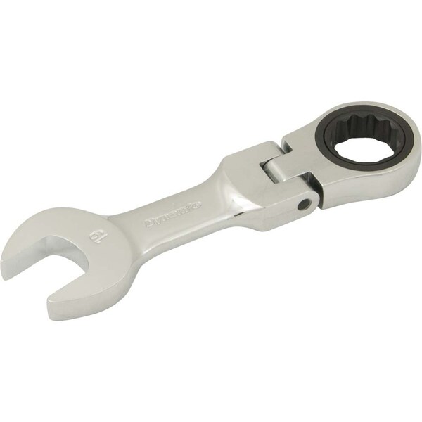 Dynamic Tools 19mm Stubby Flex Head Ratcheting Wrench D076319 - main